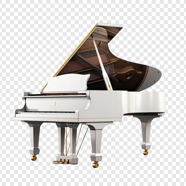 Piano isolated on transparent background