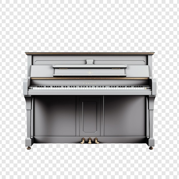 Piano isolated on transparent background