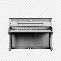 Free PSD piano isolated on transparent background