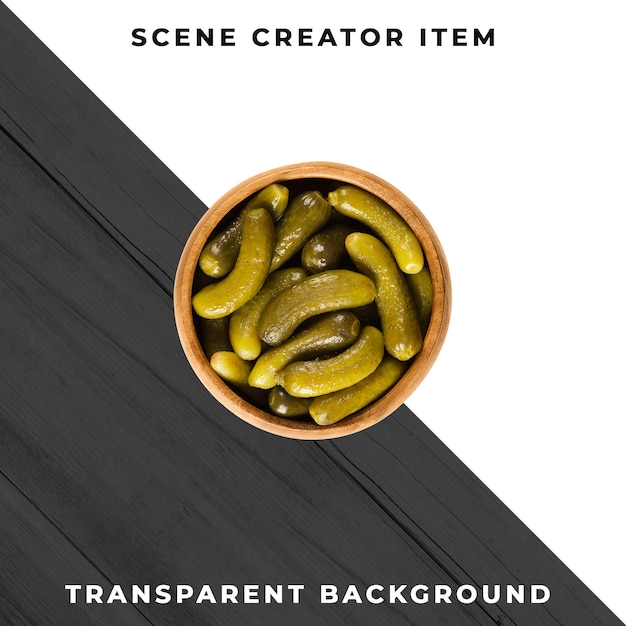 Free PSD pickles on transparent background