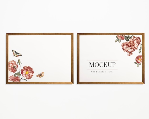 Free PSD picture frame mockup