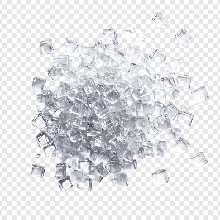 Free PSD a pile of sparkling ice cubes crystal clear and icy
