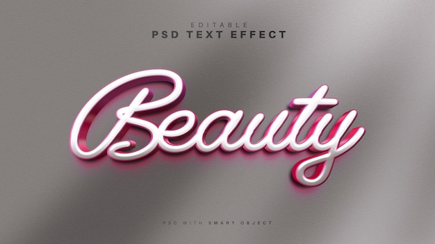 Pink Beauty Text Effect – Free PSD Templates for Stunning Typography