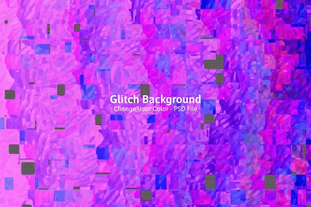 Pink glitch gaming overlay background color can be changed