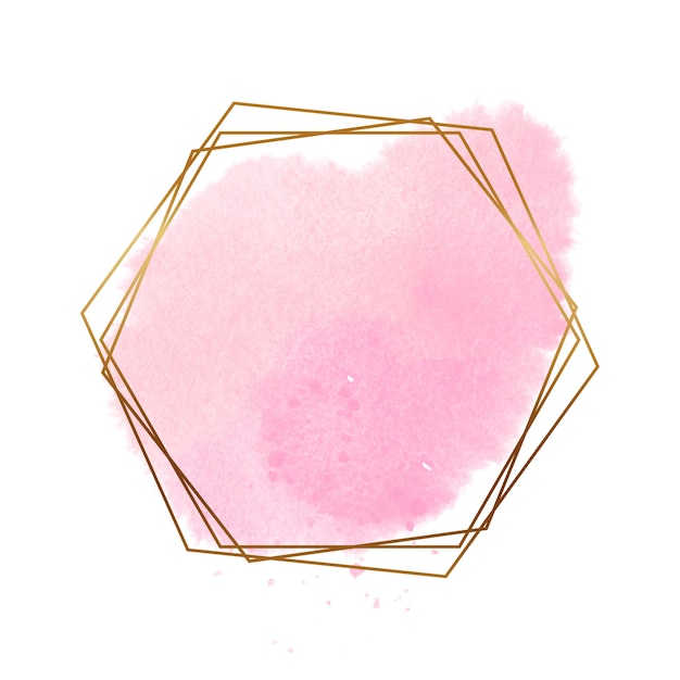 Pink stains logo isolated