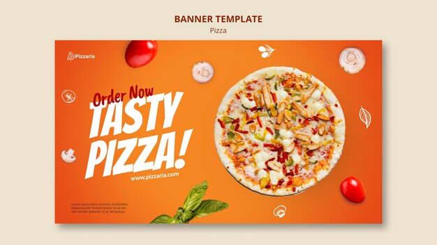 Pizza banner template