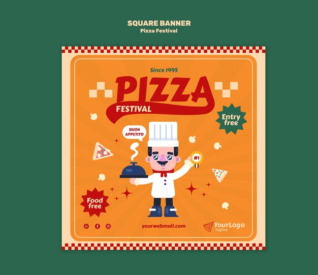 pizza festival template design