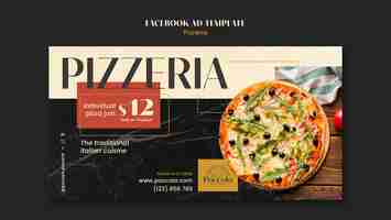 PSD gratuito modello di progettazione pizzeria