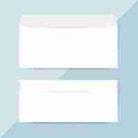 Free PSD plain paper envelope design mockup vector