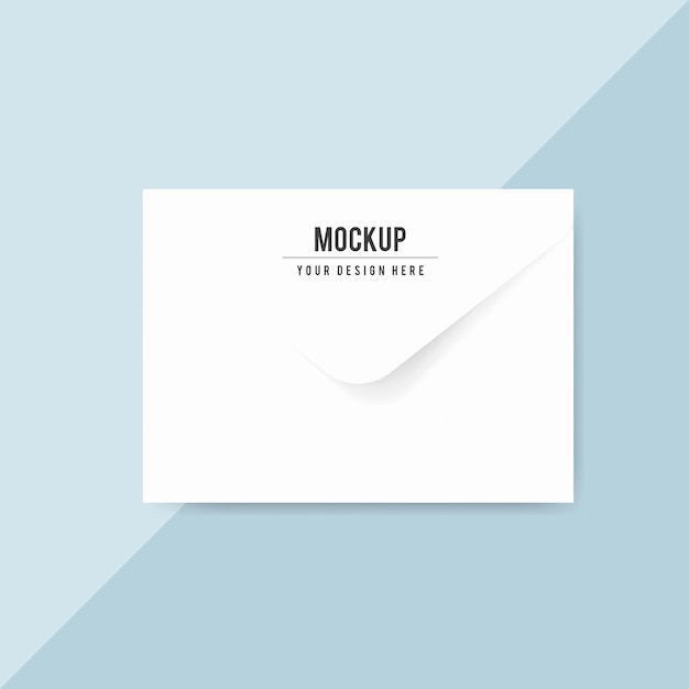 Plain paper envelope design mockup