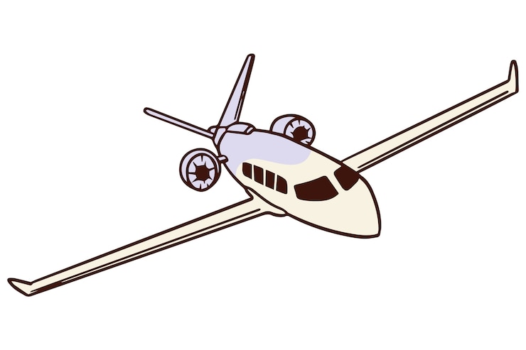Free PSD plane illustration design