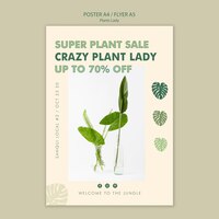 plant lady concept poster design