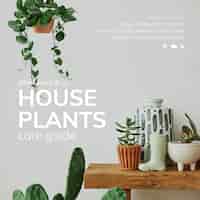 Free PSD plant lover template psd care guide