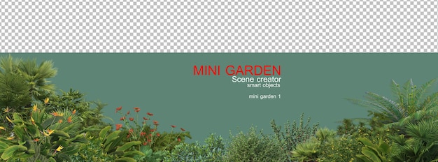 Plants and plants in front of the camera Premium Psd