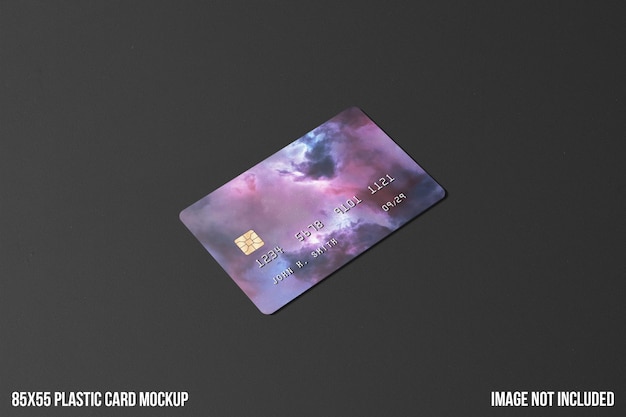 免费的PSD塑料信用卡模型