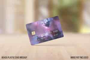 Free PSD plastic credit card mockup