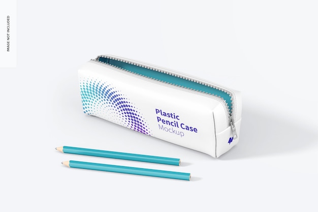 Download Premium Psd Plastic Pencil Case Mockup Perspective View