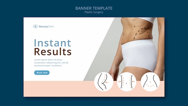 Plastic surgery banner template