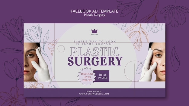 Plastic surgery facebook template