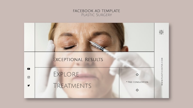 Free PSD plastic surgery facebook template