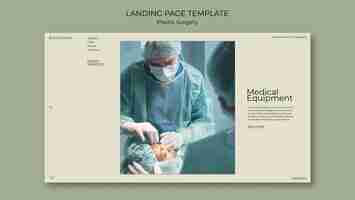 Free PSD plastic surgery landing page