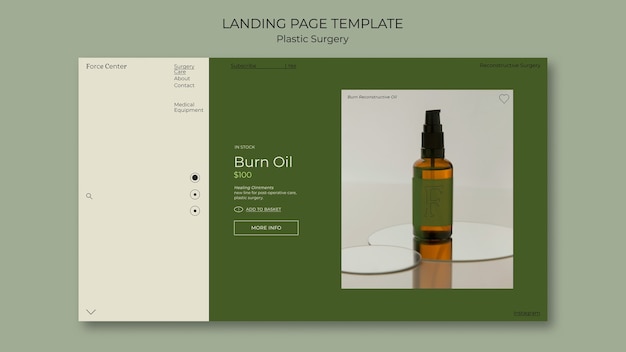 Plastic Surgery Landing Page – PSD Templates