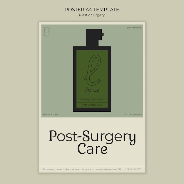 Free PSD plastic surgery poster template