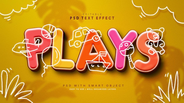 Play text effect