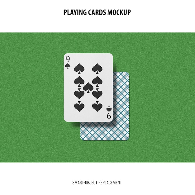 Playing Cards Mockup