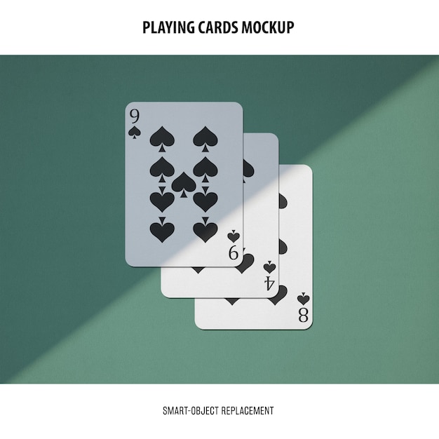 Playing Cards Mockup