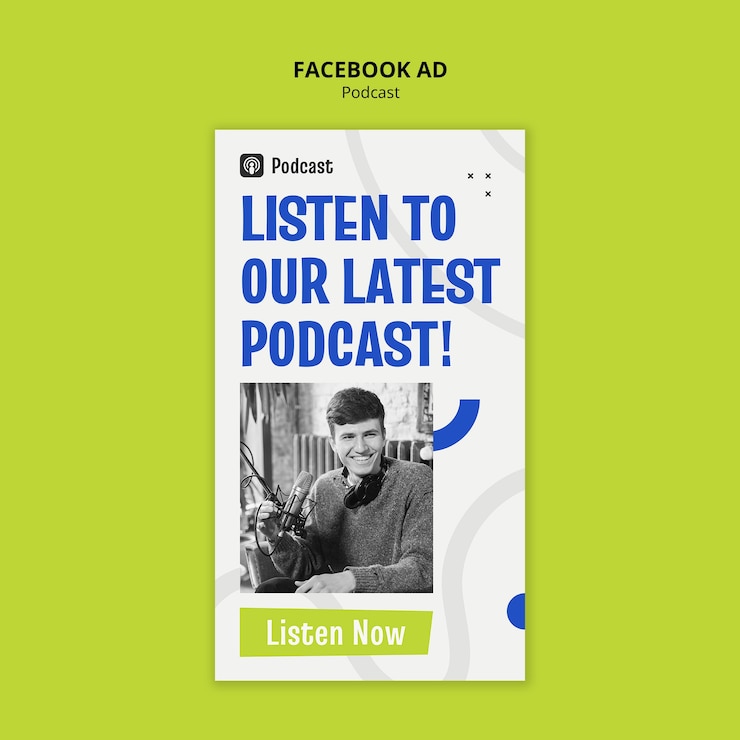 Free PSD podcast live session template