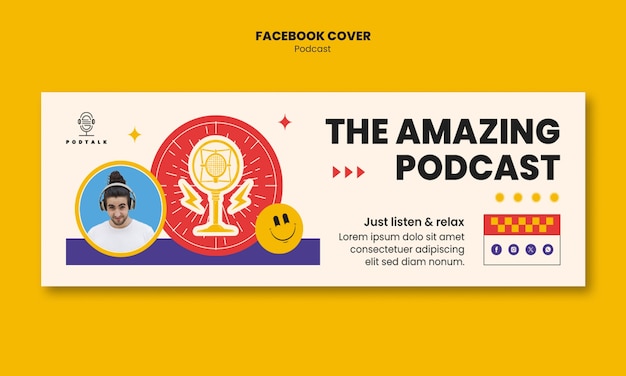 Podcast template design