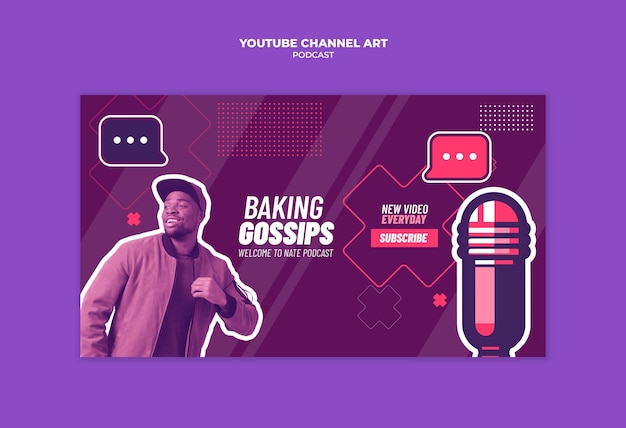 Podcast template design