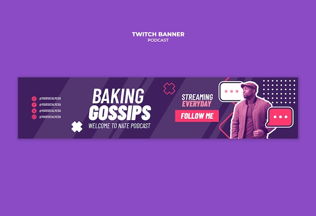 Podcast template design