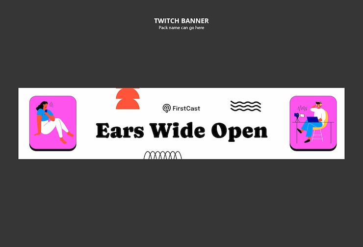 Free PSD podcast template design