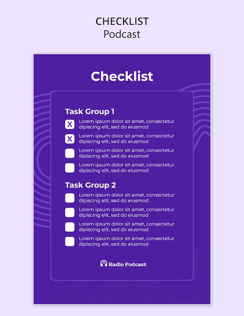 podcast template design