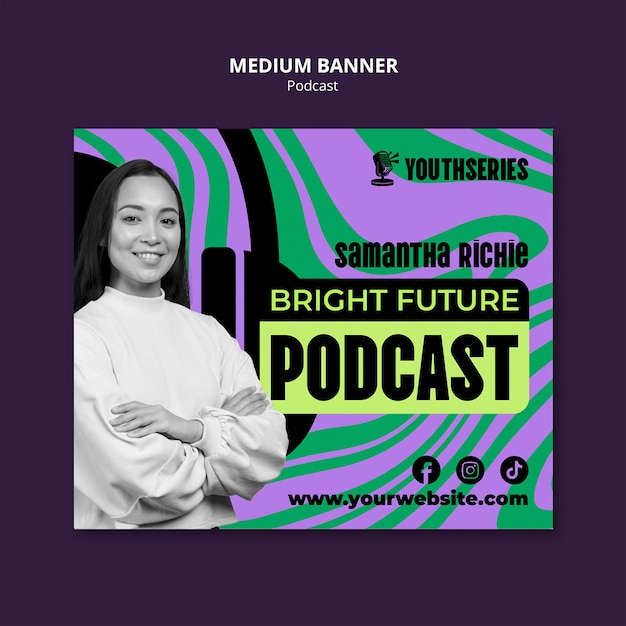 podcast template design