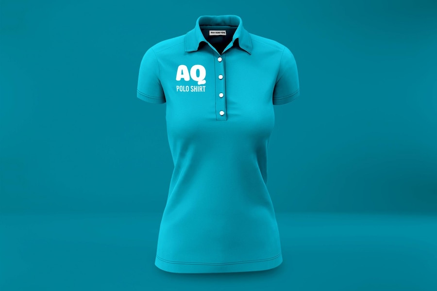 Premium PSD | Polo shirt 3d realistic mockup