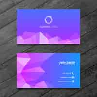 Free PSD polygonal business card