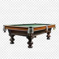 Free PSD pool table isolated on transparent background