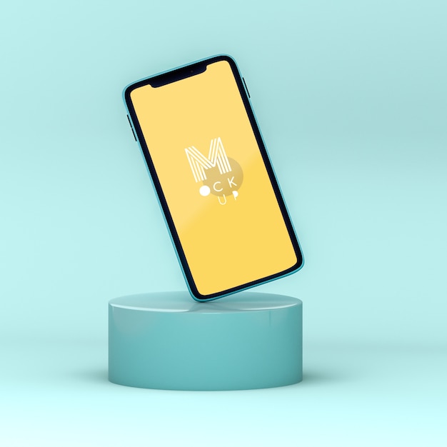 Pop 3d phone mockup