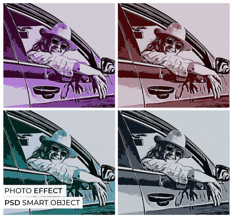 Free PSD pop art photo effect