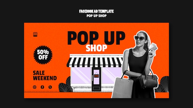 Pop up shop template design