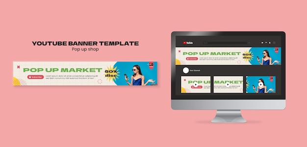 Free PSD pop up shop template design