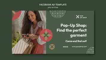 Free PSD pop up shop template design