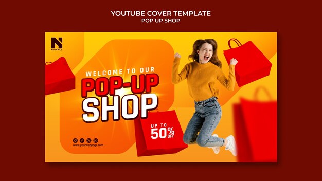 pop up shop  youtube cover template