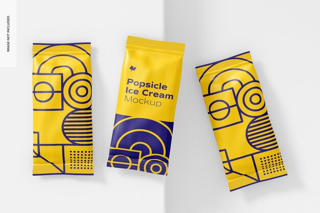 Download Premium Psd Popsicle Ice Cream Packaging Mockup