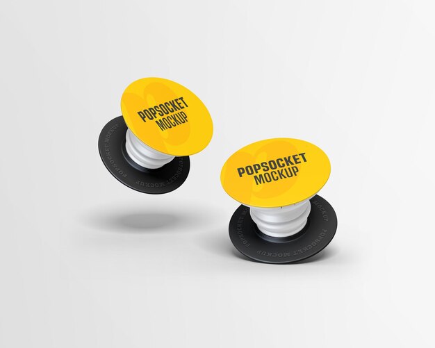 Download Free Vector Smartphone Back And Pop Socket Holder In Front And Angle View