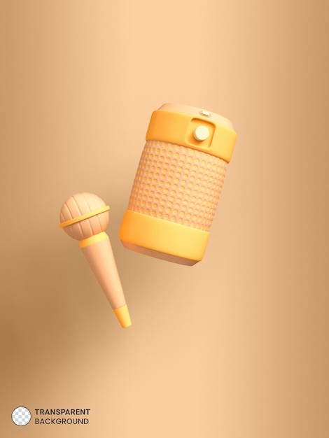 Portable Loudspeaker Icon Isolated 3d Render Illustration