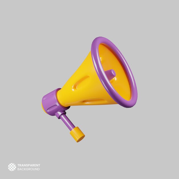 Portable megaphone 3d Icon